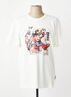 T-shirt coupe cintrée manches longues beige BOB homme