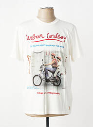 T-shirt stretch manches courtes beige BOB homme