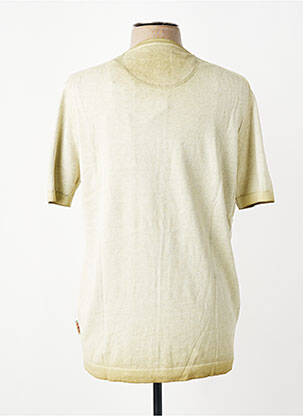 Pull stretch manches courtes vert BOB homme
