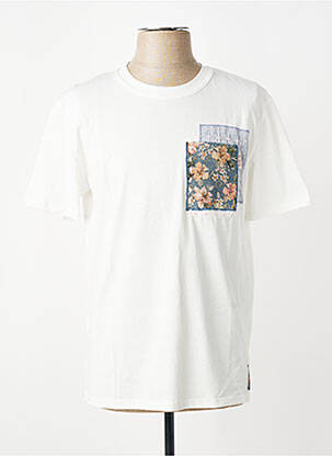 T-shirt coupe cintrée manches courtes beige BOB homme