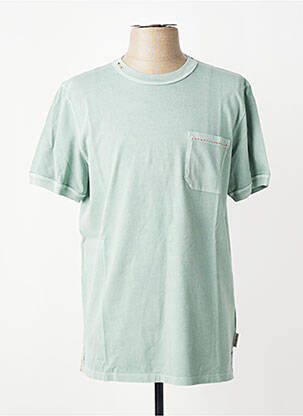 T-shirt coupe cintrée manches courtes vert BOB homme