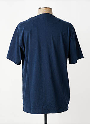 T-shirt broderie manches courtes bleu BOB homme