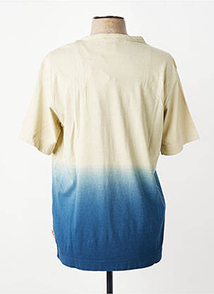 T-shirt broderie manches courtes bleu BOB homme