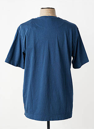 T-shirt broderie manches courtes bleu BOB homme