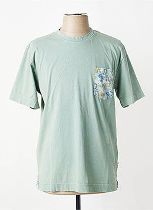 T-shirt broderie manches courtes vert BOB homme