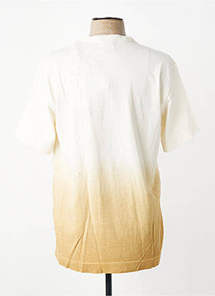 T-shirt broderie manches courtes beige BOB homme