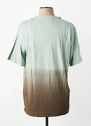 T-shirt broderie manches courtes marron BOB homme