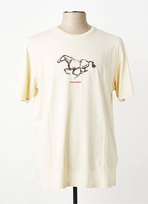 T-shirt coupe cintrée manches courtes beige TRAMAROSSA homme