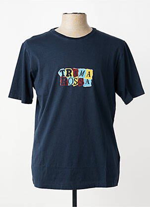 T-shirt coupe cintrée manches courtes bleu TRAMAROSSA homme