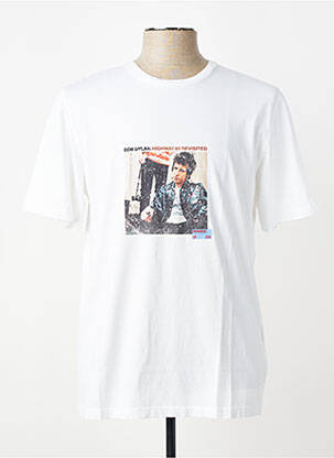 T-shirt coupe cintrée manches courtes blanc TRAMAROSSA homme