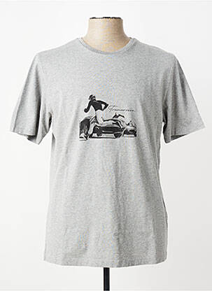 T-shirt tissage chiné manches courtes gris TRAMAROSSA homme