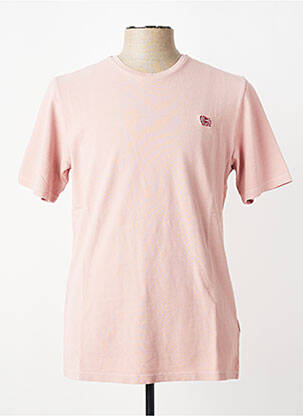 T-shirt broderie manches courtes rose TRAMAROSSA homme