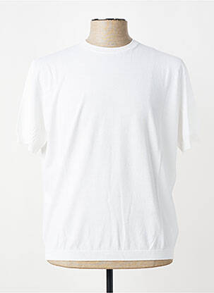 Pull stretch manches courtes blanc TRAMAROSSA homme