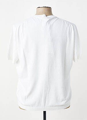 Pull stretch manches courtes blanc TRAMAROSSA homme
