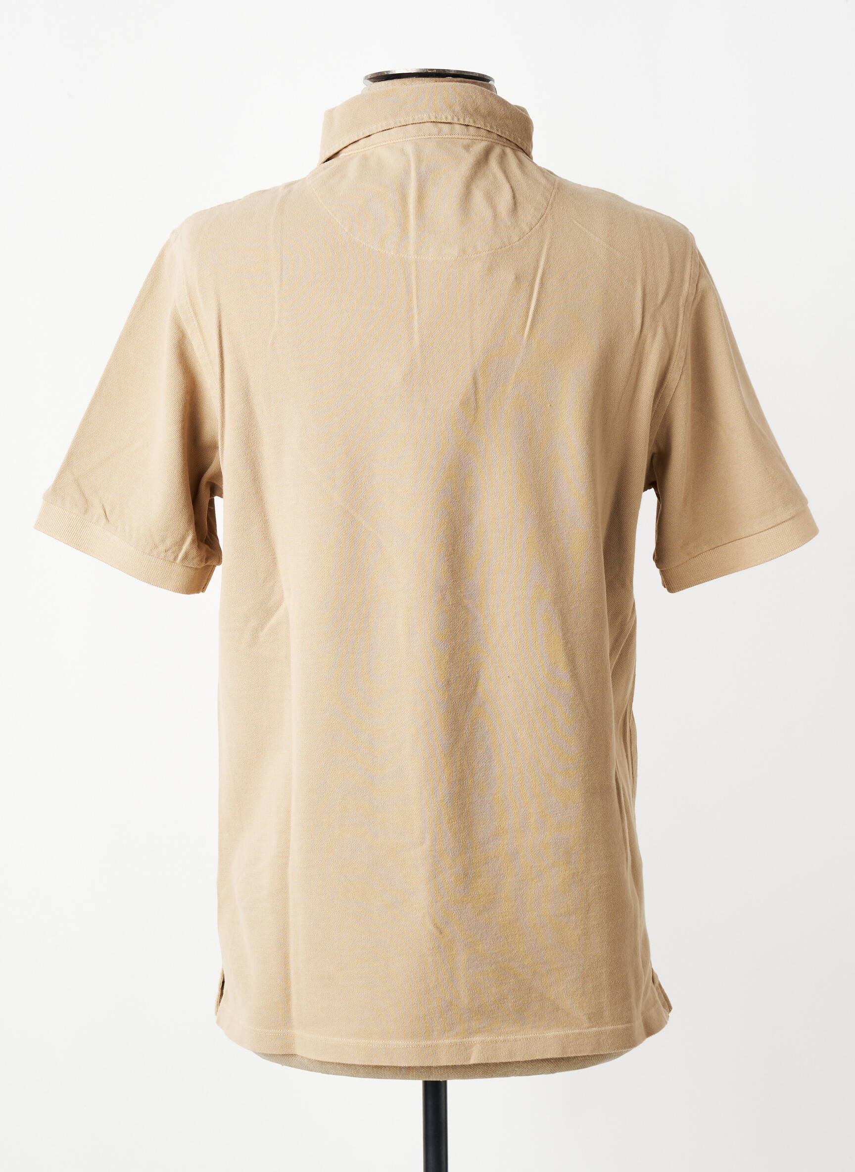 Polo stretch manches courtes marron clair TRAMAROSSA homme