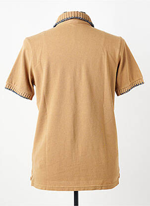 Polo stretch manches courtes marron BOB homme