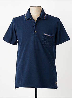 Polo stretch manches courtes bleu BOB homme