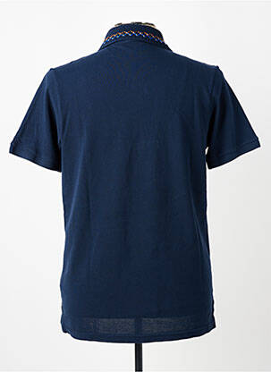 Polo stretch manches courtes bleu BOB homme