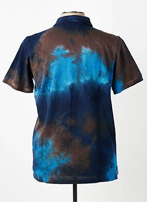 Polo stretch manches courtes bleu BOB homme