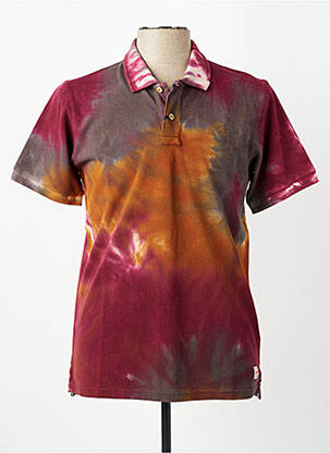 Polo stretch manches courtes rouge BOB homme