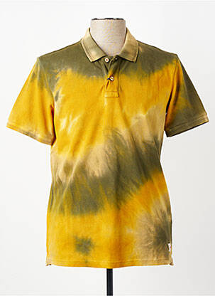 Polo stretch manches courtes jaune BOB homme