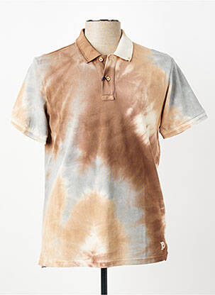 Polo stretch manches courtes beige BOB homme