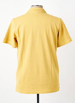 Polo sérigraphie manches courtes jaune BOB homme