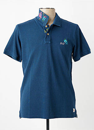 Polo sérigraphie manches courtes bleu BOB homme
