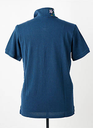 Polo sérigraphie manches courtes bleu BOB homme