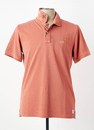 Polo sérigraphie manches courtes orange BOB homme