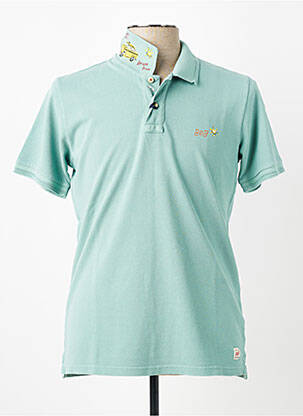 Polo sérigraphie manches courtes vert BOB homme