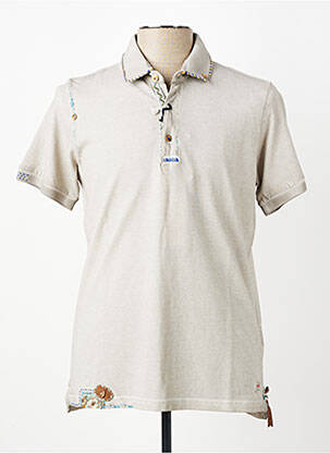 Polo stretch manches courtes gris BOB homme