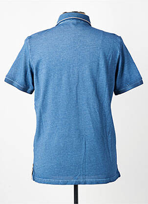 Polo stretch manches courtes bleu BOB homme