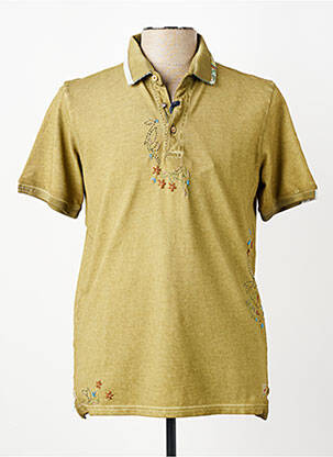 Polo stretch manches courtes vert BOB homme