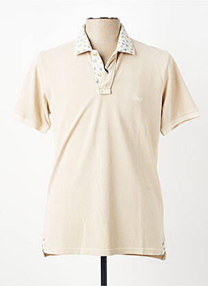 Polo stretch manches courtes beige BOB homme