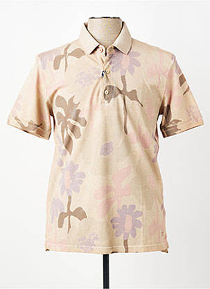 Polo stretch manches courtes beige BOB homme