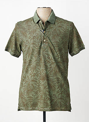 Polo stretch manches courtes vert BOB homme