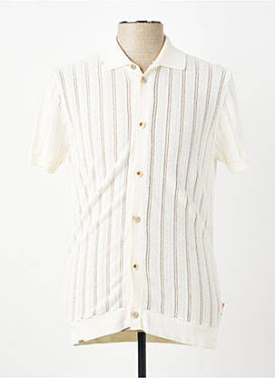 Gilet manches courtes fermeture boutonnée sur le devant beige BOB homme