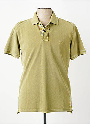 Polo stretch manches courtes vert BOB homme