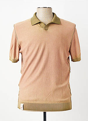 Pull maille fine manches courtes vert BOB homme