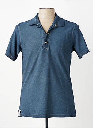 Polo stretch manches courtes bleu BOB homme