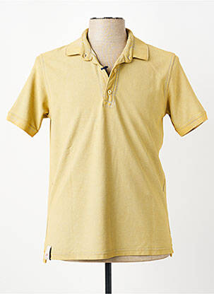 Polo stretch manches courtes jaune BOB homme
