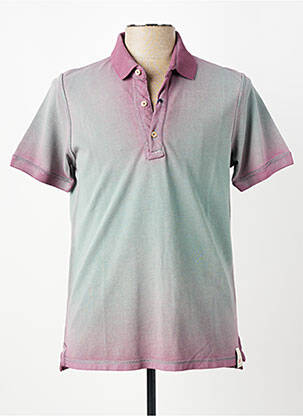 Polo stretch manches courtes violet BOB homme