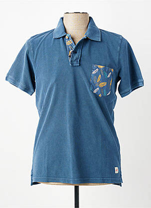 Polo stretch manches courtes bleu BOB homme