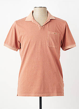 Polo tissage jersey manches courtes orange BOB homme