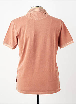 Polo tissage jersey manches courtes orange BOB homme