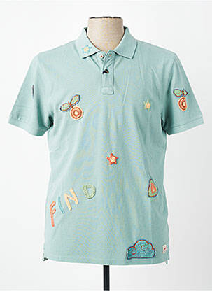 Polo stretch manches courtes vert BOB homme