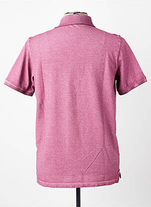 Polo stretch manches courtes violet BOB homme