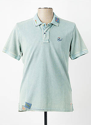 Polo stretch manches courtes vert BOB homme