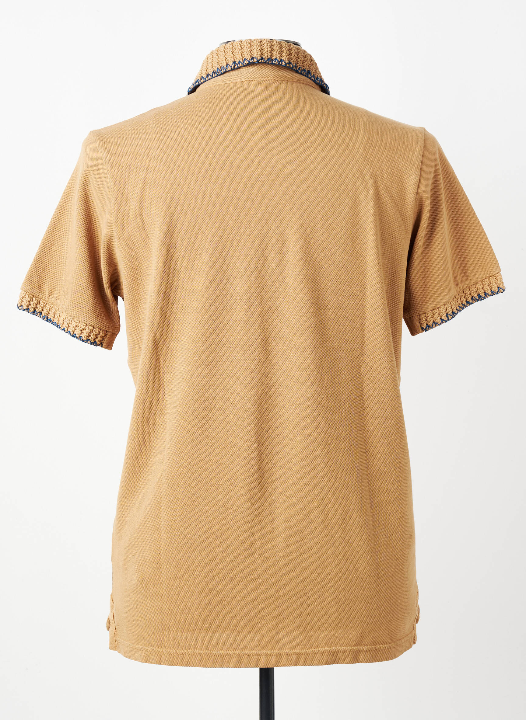 Polo stretch manches courtes marron BOB homme
